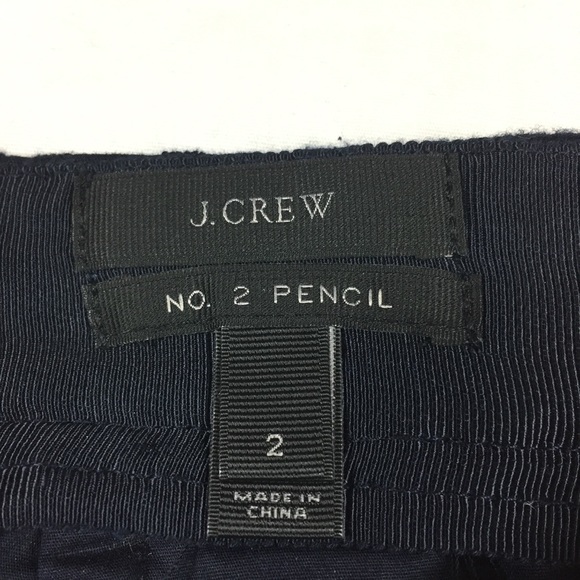 J. Crew navy blue pinwheel eyelet No. 2 skirt 2 - Picture 5 of 7